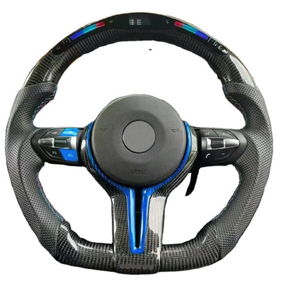 Bmw F series LED carbon fiber leather steering wheel by FOXY.