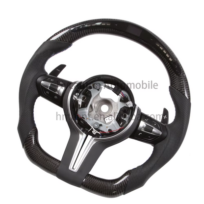 Bmw F series LED carbon fiber leather steering wheel by FOXY.